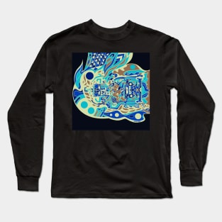 mister pakal the mayan astronaut in codex ecopop tpween2022 wallpaper of mexico Long Sleeve T-Shirt